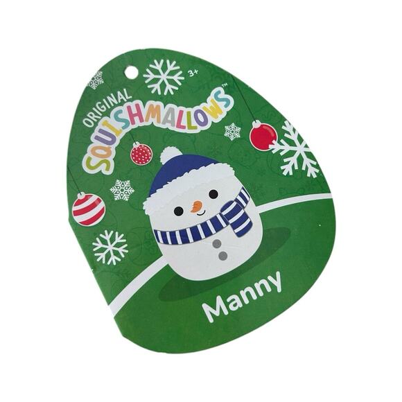 Squishmallow Manny‎ the Snowman Mystery Squad Capsule 2023 Plush 4" Hat - Picture 2 of 6